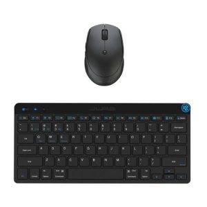 JLab Go GO Wireless Bluetooth Tastatur und Maus-Set DE-Layout, Mehrere Verbindungsoptionen, Multifunktionaler Medienregler