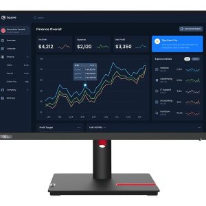 Lenovo ThinkVision T22i-30, LED monitor (54.5 cm (21.5 inches), black, Full HD, IPS, HDMI, DisplayPort, VGA, Pivot) – DOMAH DOSTUPNO