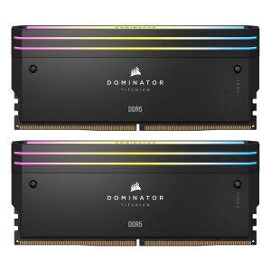 Corsair Dominator Titanium Schwarz 64GB (2x32GB) DDR5-6000 XMP Arbeitsspeicher, CL30, 1.4V