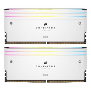 Corsair Dominator Titanium Weiß 32GB (2x16GB) DDR5-6000 XMP Arbeitsspeicher, CL30, 1.4V