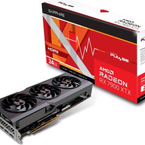 Sapphire Pulse Radeon RX 7900 XTX Grafikkarte – 24GB GDDR6, 2x HDMI, 2x DP, lite retail