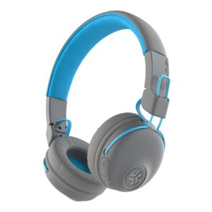 JLab Studio Wireless Blue – Bluetooth on-ear headphones (30 hours battery life, built-in microphone, remote control)