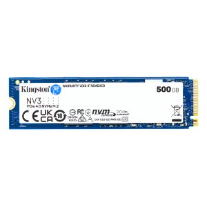 Kingston NV3 SSD 500GB M.2 2280 PCIe Gen4 NVMe Internal Solid State Modules