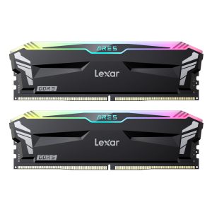 Lexar ARES RGB 32GB Kit (2x16GB) DDR5-6400 Black UDIMM desktop memory with RGB illumination