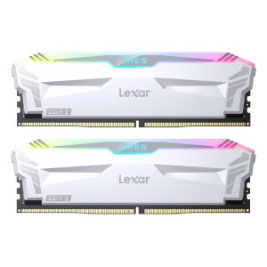 Lexar ARES RGB 32GB Kit (2x16GB) DDR5-6400 Weiß UDIMM Desktop-Arbeitsspeicher mit RGB-Beleuchtung