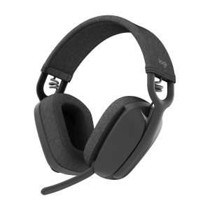 Logitech Zone Vibe 100 Bluetooth headset, Noise suppression, Up to 18h conversation time, Light and comfortable, Graphite