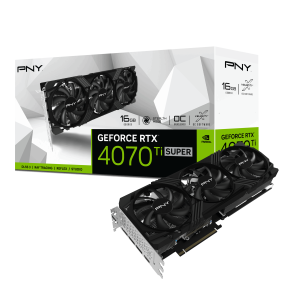 PNY GeForce RTX 4070 Ti SUPER 16GB Verto OC – 16GB GDDR6X, 1x HDMI, 3x DP