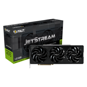 Palit GeForce RTX 4070 Jetstream Grafikkarte – 12GB GDDR6X, 1x HDMI, 3x DP