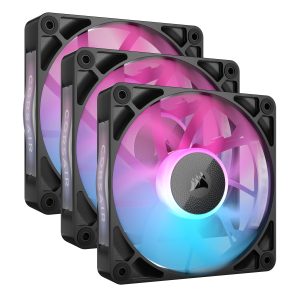 CORSAIR iCUE LINK RX120 RGB black | 3er-Pack 120mm housing fan