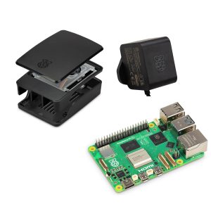 Raspberry Pi 5 Model B 4GB Starter Bundle black [Raspberry Pi 5 Model B 4GB, power supply black, housing black/grey]