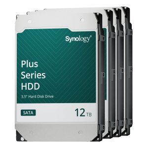 4er Pack Synology Plus HDD 12TB 3.5 Zoll SATA Interne CMR Festplatte