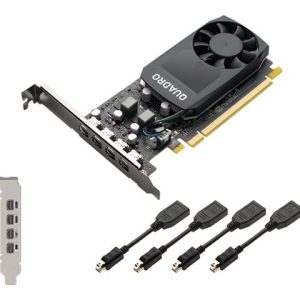 NVIDIA Quadro P1000 – Grafikkarte – Quadro P1000 – 4 GB – Adapter im Lieferumfang enthalten