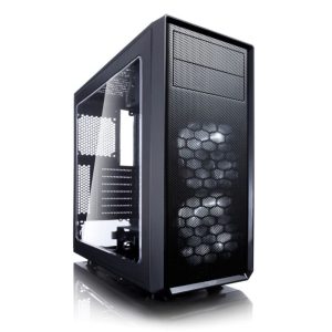 Fractal Design Focus G ATX Gaming Gehäuse mit Seitenfenster, schwarz