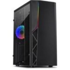 Inter-Tech B-02RGB Gaming Tower ATX/MicroATX Case Black