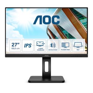 AOC 27P2Q 68,6cm (27″) FHD IPS Office Monitor 16:9 VGA/DVI/HDMI/DP Pivot HV