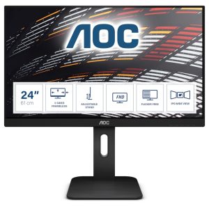 AOC X24P1 61cm (24″) WUXGA 16:10 Office-Monitor VGA/DVI/HDMI/DP Pivot HV