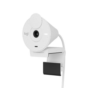 Logitech Brio 300 Full HD USB-C Webcam, Off-White