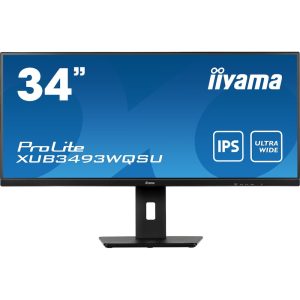 iiyama ProLite XUB3493WQSU-B5 86,4cm (34″) 21:9 UWQHD HDMI/DP 4ms IPS