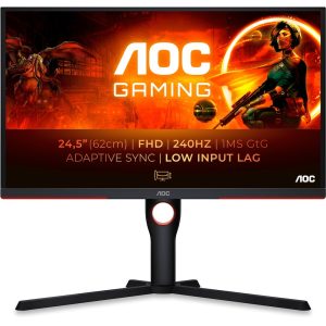 AOC 25G3ZM 62,2cm(24,5″) FHD VA Gaming Monitor 16:9 HDMI/DP 240Hz FreeSync 0,5ms