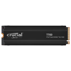 Crucial T700 NVMe SSD 1 TB M.2 2280 PCIe 5.0 mit Kühlkörper