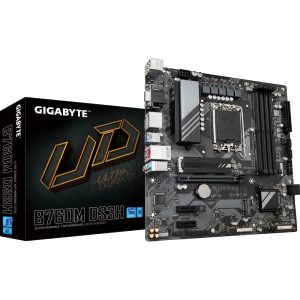 GIGABYTE B760M DS3H mATX Mainboard Sockel 1700 M.2/VGA/HDMI/DP/USB Typ C