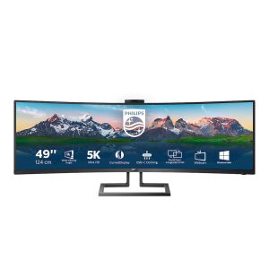 Philips P-Line 499P9H 124cm (49″) DQHD Monitor Curved 32:9 HDMI/DP/USB PD65W Webcam