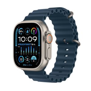 Apple Watch Ultra 2 LTE 49mm Titanium Ocean Band Blau MREG3FD/A