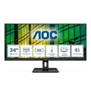 AOC U34E2M 86,4cm (34″) UWQHD VA Office Monitor 21:9 HDMI/DP 100Hz 4ms Sync