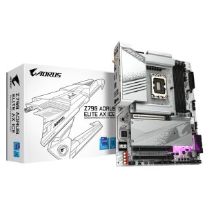 GIGABYTE Z790 AORUS ELITE AX ICE ATX Mainboard Sockel 1700 DP/HDMI/WIFI/BT