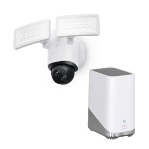 eufy E340 Überwachungskamera 3K Floodlight Dual-Cam Outdoor + Homebase 3