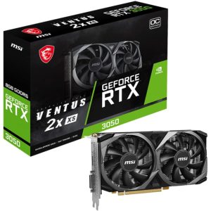 MSI GeForce RTX 3050 Ventus 2X XS OC 8GB GDDR6 graphics card DP/HDMI/DVI