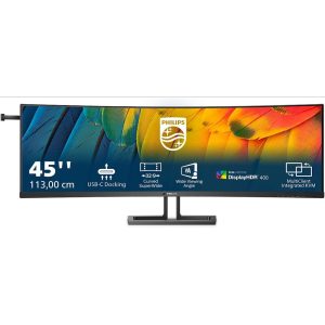 Philips 45B1U6900C 113cm (44,5″) DQHD VA Curved Monitor 32:9 HDMI/DP/USB-C 75Hz