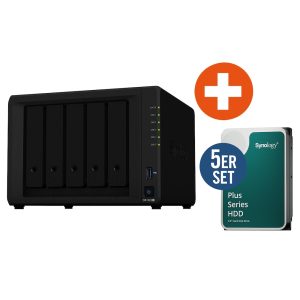 Synology DS1522+ NAS System 5-Bay 60 TB inkl. 5x 12 TB Synology HDD HAT3310-12T