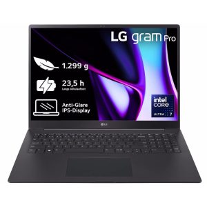 LG gram 17″ Pro Core Ultra 7 155H 16GB/1TB IPS Win11 schwarz 17Z90SP-G.AA78G