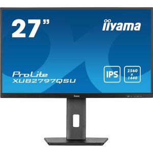 iiyama ProLite XUB2797QSU-B1 68.5cm (27″) WQHD IPS Monitor HDMI/DP/USB 1ms