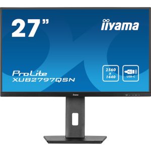 iiyama ProLite XUB2797QSN-B1 68.5cm (27″) WQHD IPS Monitor HDMI/DP/USB/USB-C