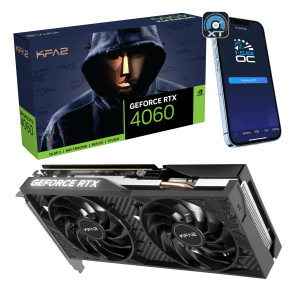 KFA2 GeForce RTX 4060 2X 1-Click OC 8GB Grafikkarte – 8GB GDDR6, 1x HDMI, 3x DP