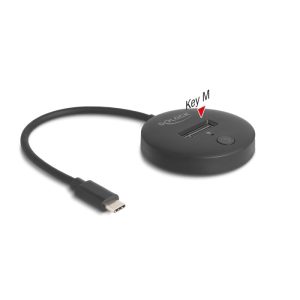 Delock M.2 Dockingstation für M.2 NVMe / SATA SSD mit USB 10 Gbps USB Type-C™ Stecker