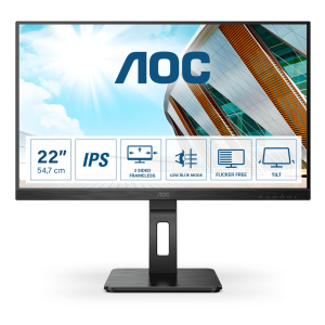 AOC 22P2Q Office Monitor – Höhenverstellung, Pivot, USB-Hub