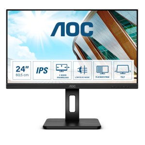 AOC 24P2Q Office Monitor – IPS, Höhenverstellung, DisplayPort