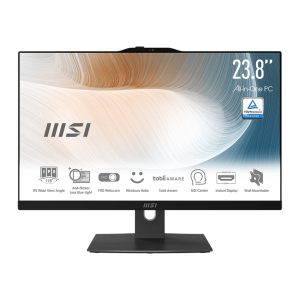 MSI Modern AM242P 12M-072DE All-in-One schwarz – 60,5cm (23.8″) FHD Display, Intel i5-1240P, 8GB RAM, 512GB SSD, Iris Xe Grafik, Windows 11 Pro