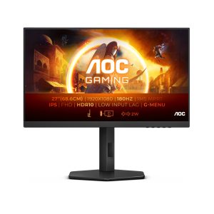 AOC Gaming 27G4X 27 Zoll FHD Monitor, 180 Hz, 1 ms, FreeSync Prem., G-Sync comp., HDR10 (1920×1080, HDMI, DisplayPort) schwarz