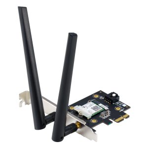 ASUS AX3000 PCIe WLAN card (PCE-AX3000 BT5.0) [Wi-Fi 6 Adapter, Dual Band, 802.11ax, MU-MIMO]