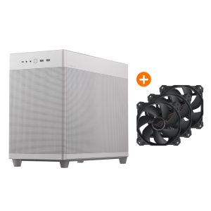 ASUS Prime AP201 PC-Gehäuse + 3er-Pack ASUS ROG Strix XF 120