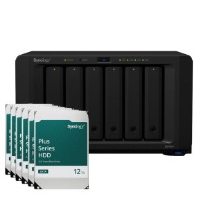 Synology DS1621+ 72TB Plus HDD NAS bundle incl. 6x 12TB Synology Plus HDD 3.5 Inch SATA Hard Drive