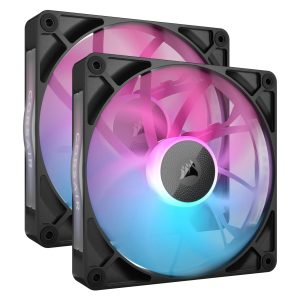 CORSAIR iCUE LINK RX140 RGB schwarz | 2er-Pack 140mm Gehäuselüfter