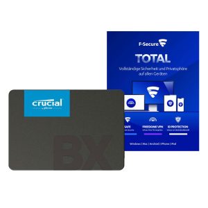 Crucial BX500 2.5 Zoll SATA 2TB SSD inkl. F-Secure Total