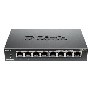 D-Link DGS-108 Unmanaged Switch [8x Gigabit Ethernet]