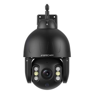 Foscam SD8P WLAN surveillance camera black 8MP (3840×2160), dual-band WiFi, swivel and tilt function, 4x optical zoom