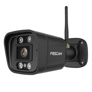 Foscam V8P WLAN Überwachungskamera Schwarz 8MP (3840×2160), Dualband-WLAN, Integrierter Scheinwerfer und Alarmsirene